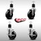 Service Caster 4'' SS Phenolic Wheel Swivel 1-7/8'' Expand Stem Caster Set 2 Brakes, 4PK SCC-SSEX20S414-PHS-2-TLB-2-178 - alternate 5